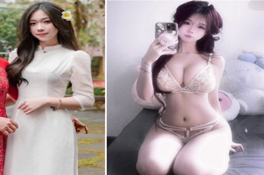 Clip sex em học sinh chân dài háng rộng