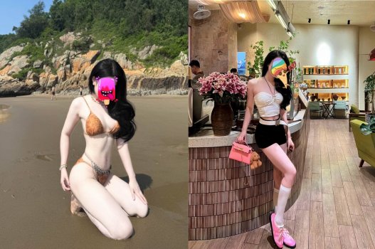 Giáo viên dạy động tác nhún trên cặc